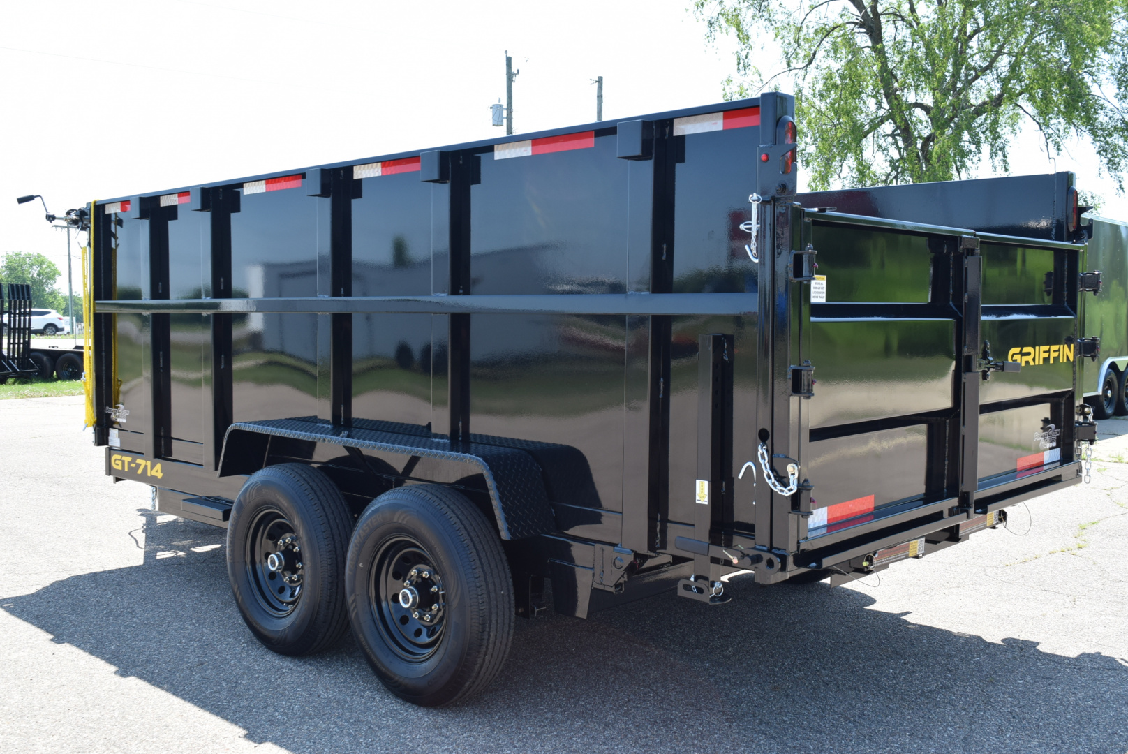 New GRIFFIN 7x14 14K DUMP TRAILER w/ 48" SIDES AND TELESCOPING CYLINDER