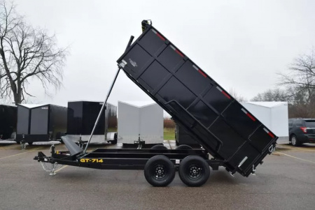 New GRIFFIN 7x14 14K DUMP TRAILER w/ 48" SIDES AND TELESCOPING CYLINDER