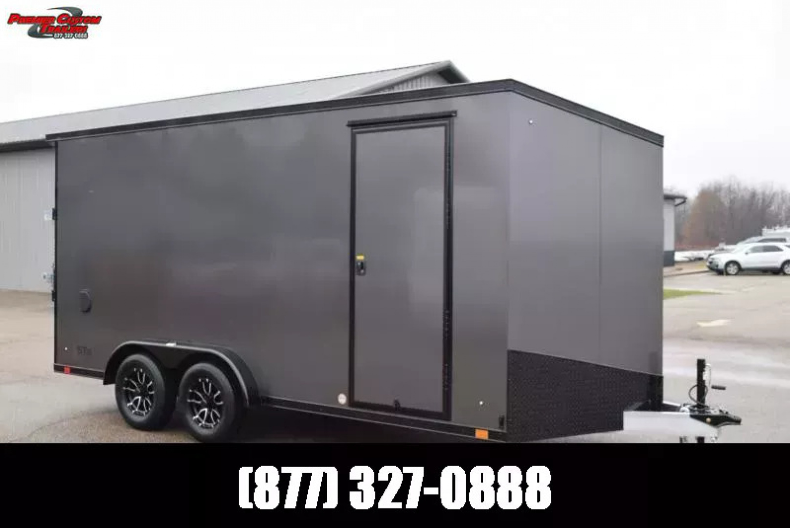 New ATC 7.5x16 STO 400 ALUMINUM CARGO TRAILER w/ BLACK TRIM PACKAGE