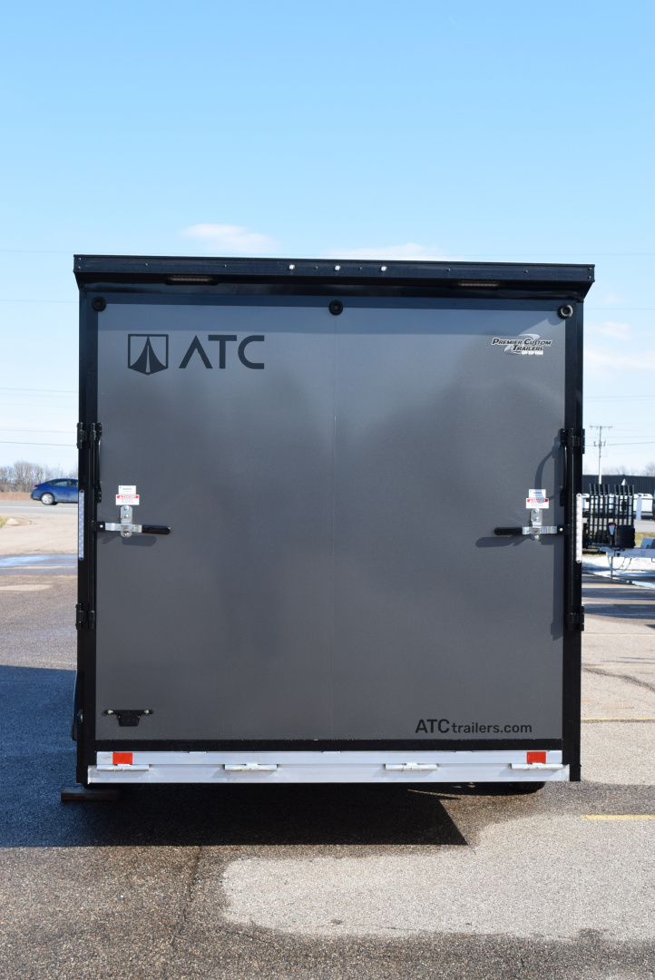 New ATC 7.5x16 STO 400 ALUMINUM CARGO TRAILER w/ BLACK TRIM PACKAGE