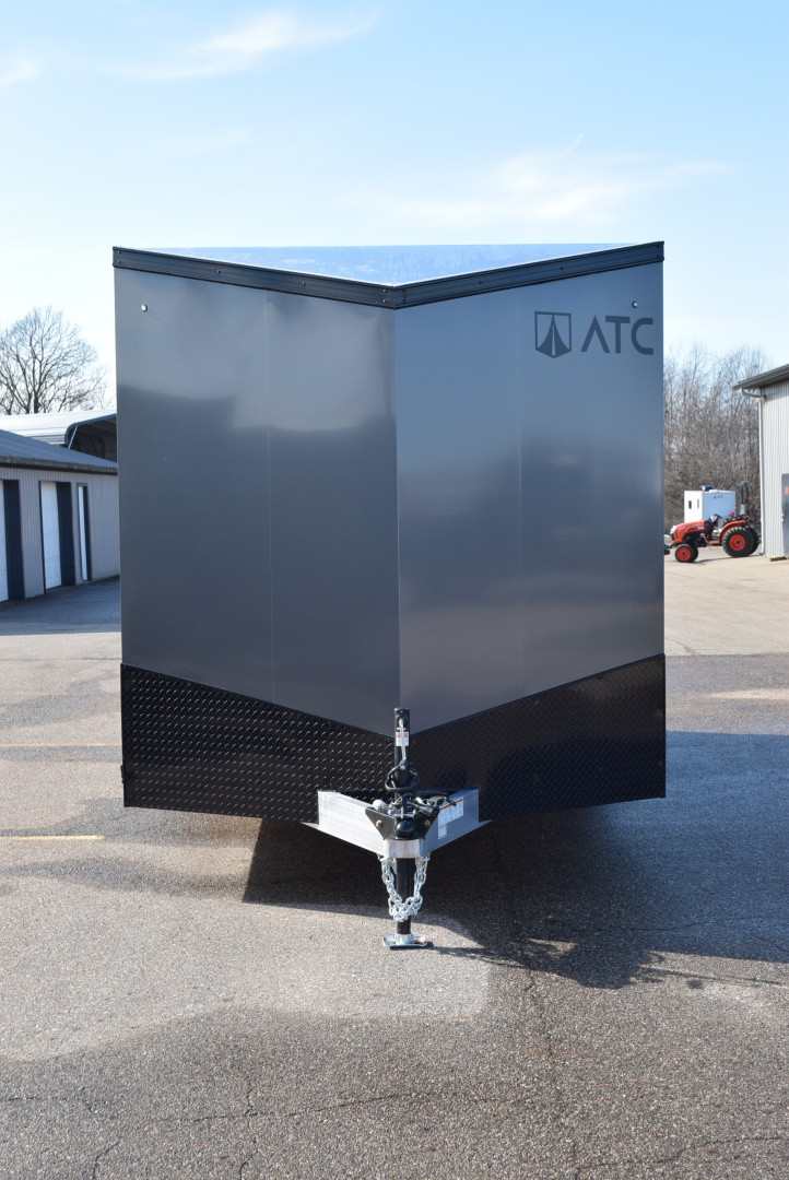 New ATC 7.5x16 STO 400 ALUMINUM CARGO TRAILER w/ BLACK TRIM PACKAGE