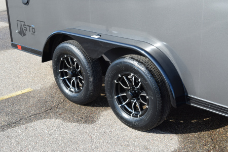 New ATC 7.5x16 STO 400 ALUMINUM CARGO TRAILER w/ BLACK TRIM PACKAGE