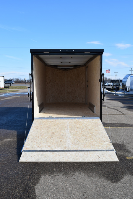 New ATC 7.5x16 STO 400 ALUMINUM CARGO TRAILER w/ BLACK TRIM PACKAGE