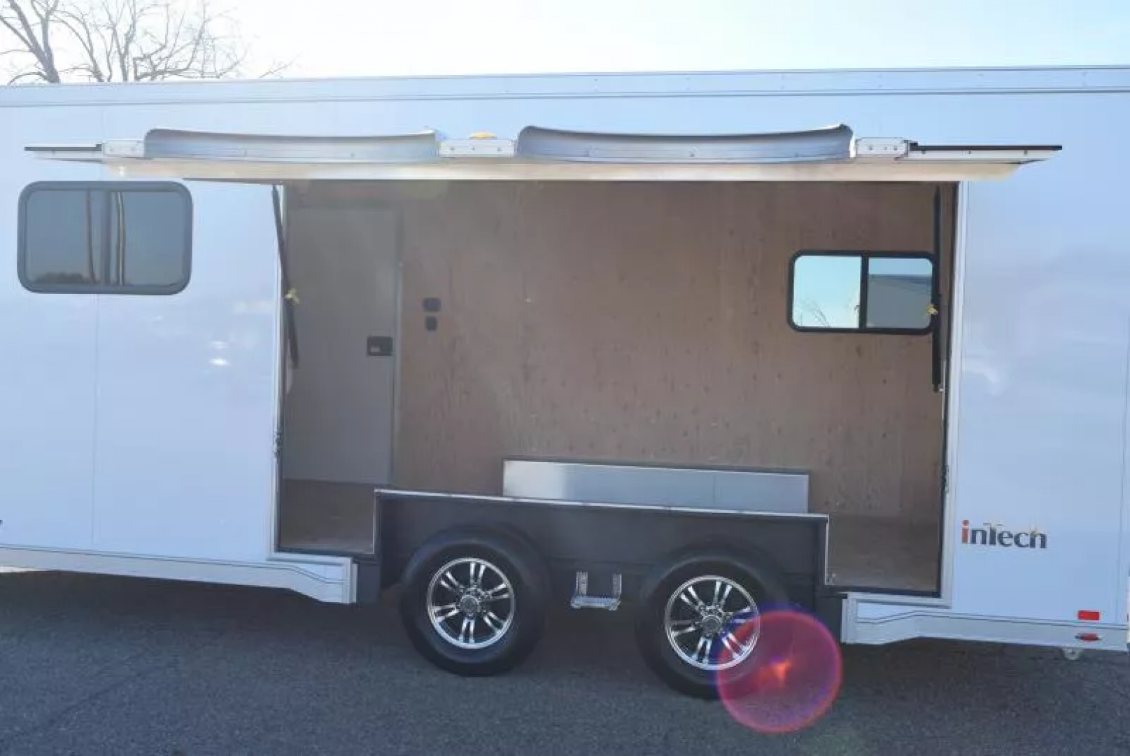 New INTECH 8.5x18+6 ALLSPORT SNOW/ATV/UTV/ COMBO CAR HAULER w/ ESCAPE DOOR