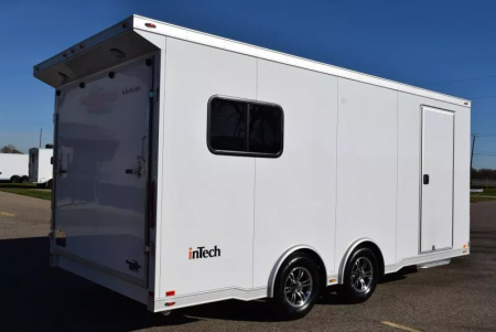 New INTECH 8.5x18+6 ALLSPORT SNOW/ATV/UTV/ COMBO CAR HAULER w/ ESCAPE DOOR