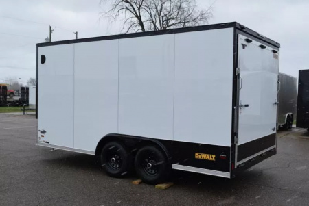 New DEWALT 8.5x16 CONTRACTOR TRAILER - .080 POLYCOR SKIN