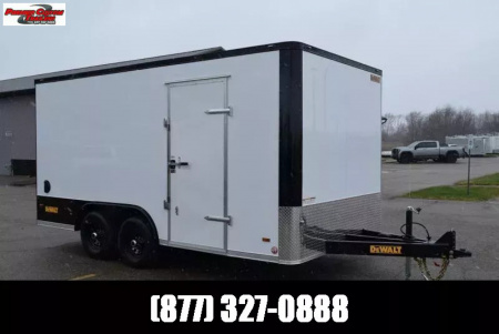 New DEWALT 8.5x16 CONTRACTOR TRAILER - .080 POLYCOR SKIN