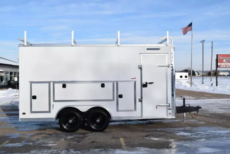 New BRAVO STAR 8.5x16 PRO SERIES CONTRACTOR TRAILER w/ REAR DOUBLE DOORS