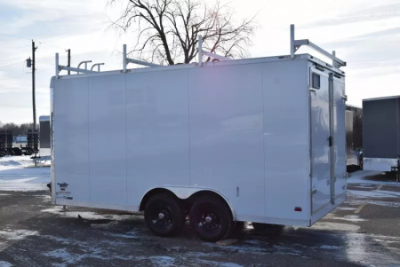 New BRAVO STAR 8.5x16 PRO SERIES CONTRACTOR TRAILER w/ REAR DOUBLE DOORS