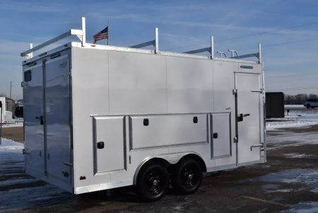 New BRAVO STAR 8.5x16 PRO SERIES CONTRACTOR TRAILER w/ REAR DOUBLE DOORS