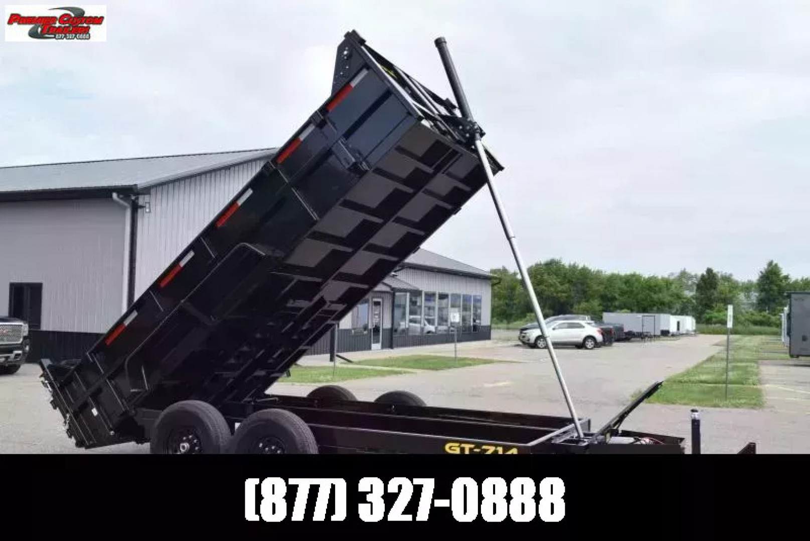 New GRIFFIN 7x14 14K DUMP TRAILER w/ TELESCOPING CYLINDER