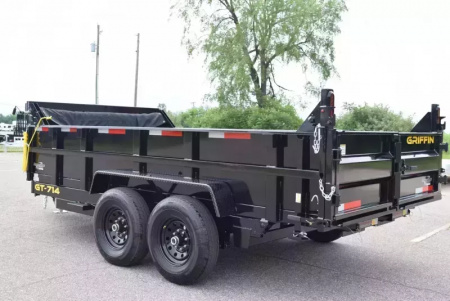 New GRIFFIN 7x14 14K DUMP TRAILER w/ TELESCOPING CYLINDER