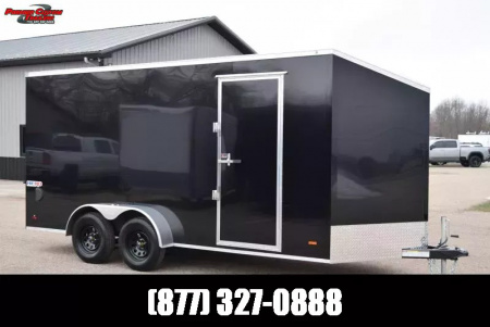 New BRAVO HERO 7x16 ENCLOSED CARGO TRAILER - .080 POLYCOR EXTERIOR