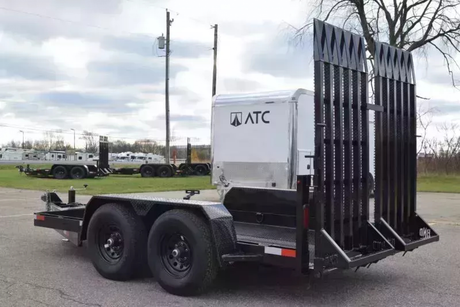 New BND 6x12 SCISSOR LIFT TRAILER w/ 5200LB AXLES