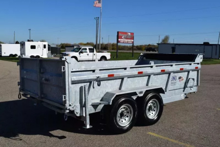 New BND 7x14 14K GALVANIZED DUMP TRAILER