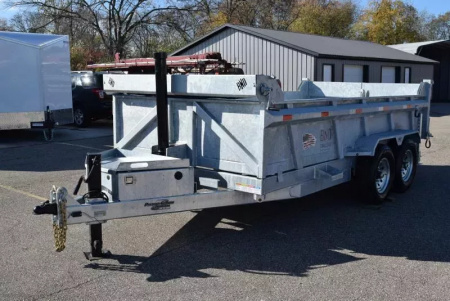 New BND 7x14 14K GALVANIZED DUMP TRAILER
