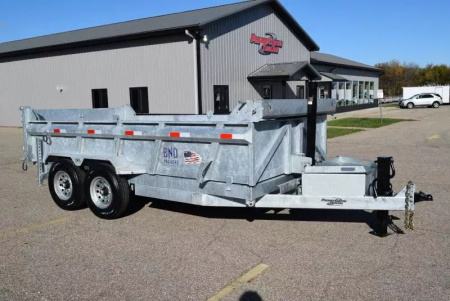 New BND 7x14 14K GALVANIZED DUMP TRAILER