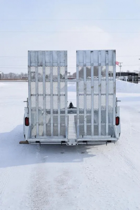 New BND 6x12 GALVANIZED SCISSOR LIFT TRAILER w/ 5200LB AXLES