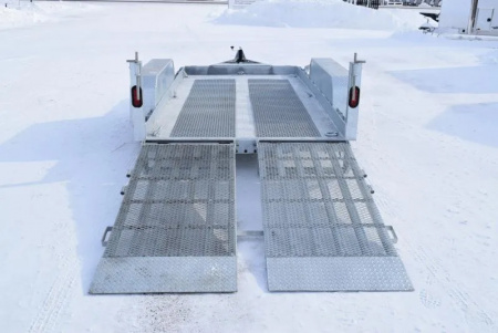 New BND 6x12 GALVANIZED SCISSOR LIFT TRAILER w/ 5200LB AXLES