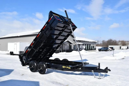 New GRIFFIN 7x14 14K DUMP TRAILER w/ TELESCOPING CYLINDER