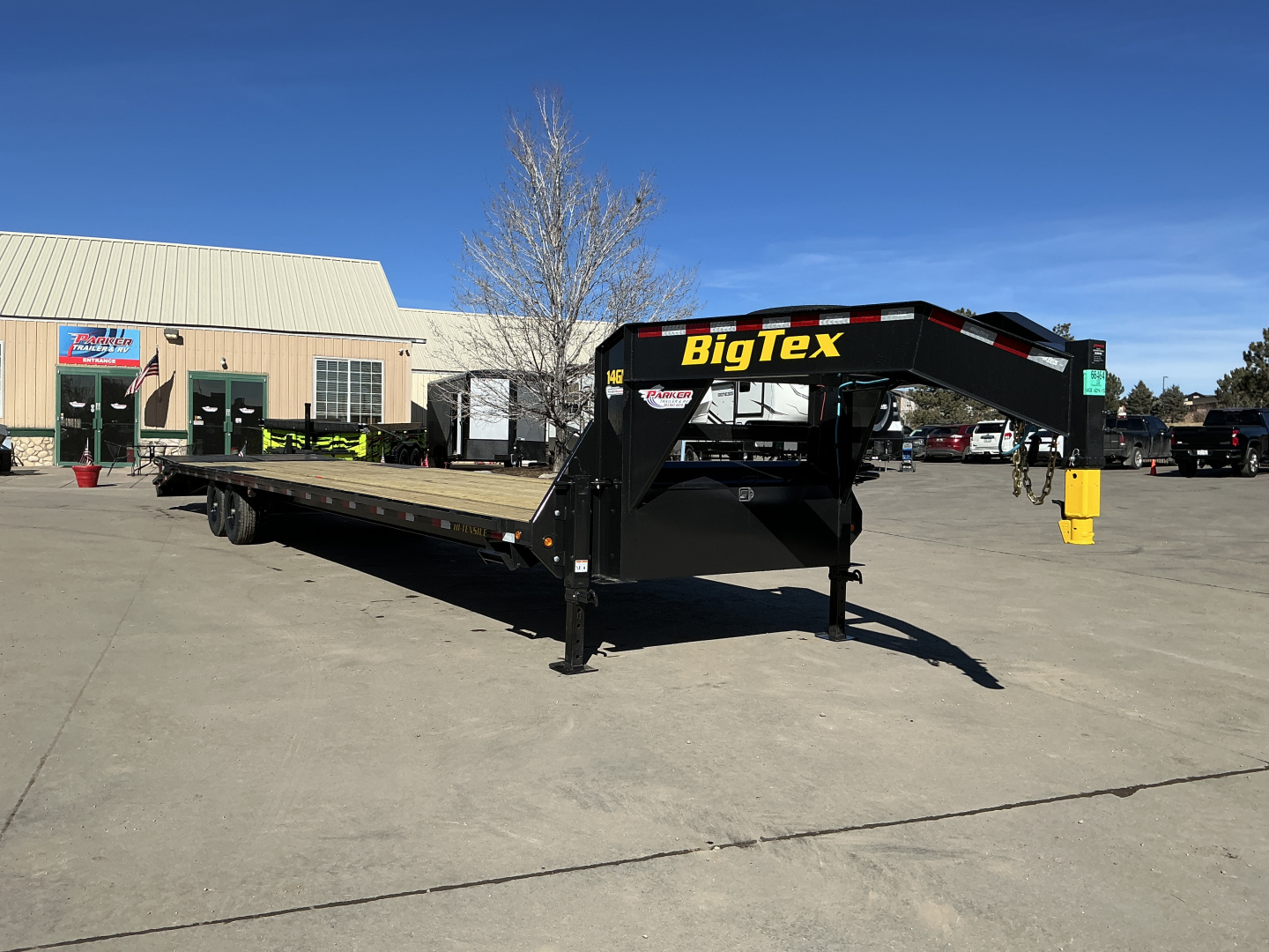New 2026 Big Tex Trailers 14GN-40D5A-MRBK Flatbed Trailer