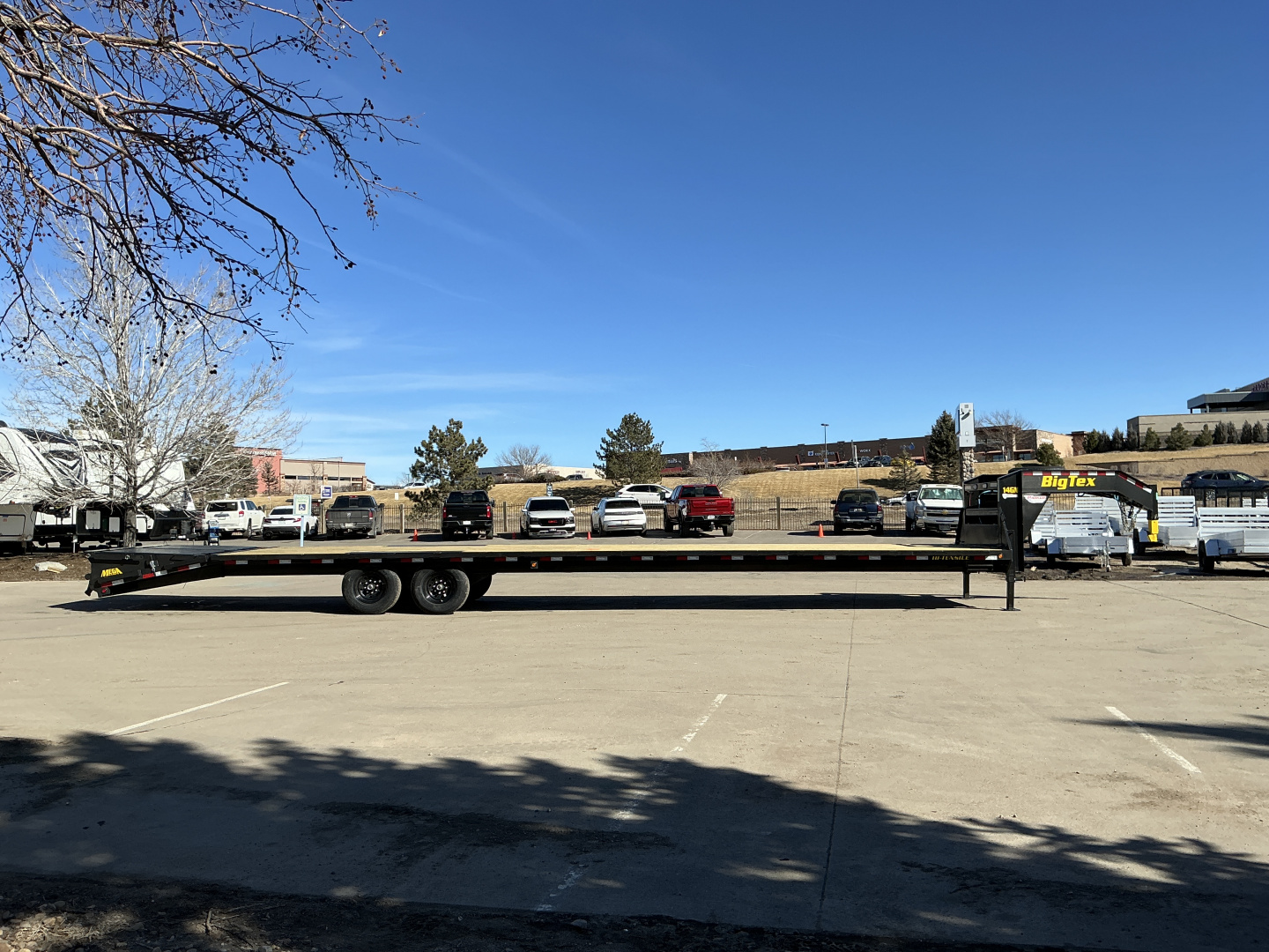 New 2026 Big Tex Trailers 14GN-40D5A-MRBK Flatbed Trailer