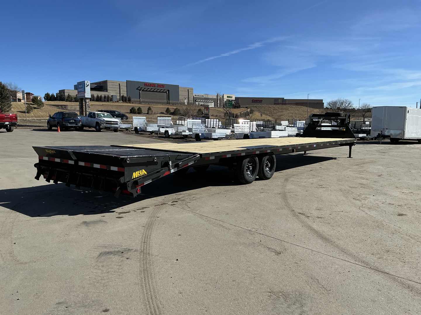 New 2026 Big Tex Trailers 14GN-40D5A-MRBK Flatbed Trailer