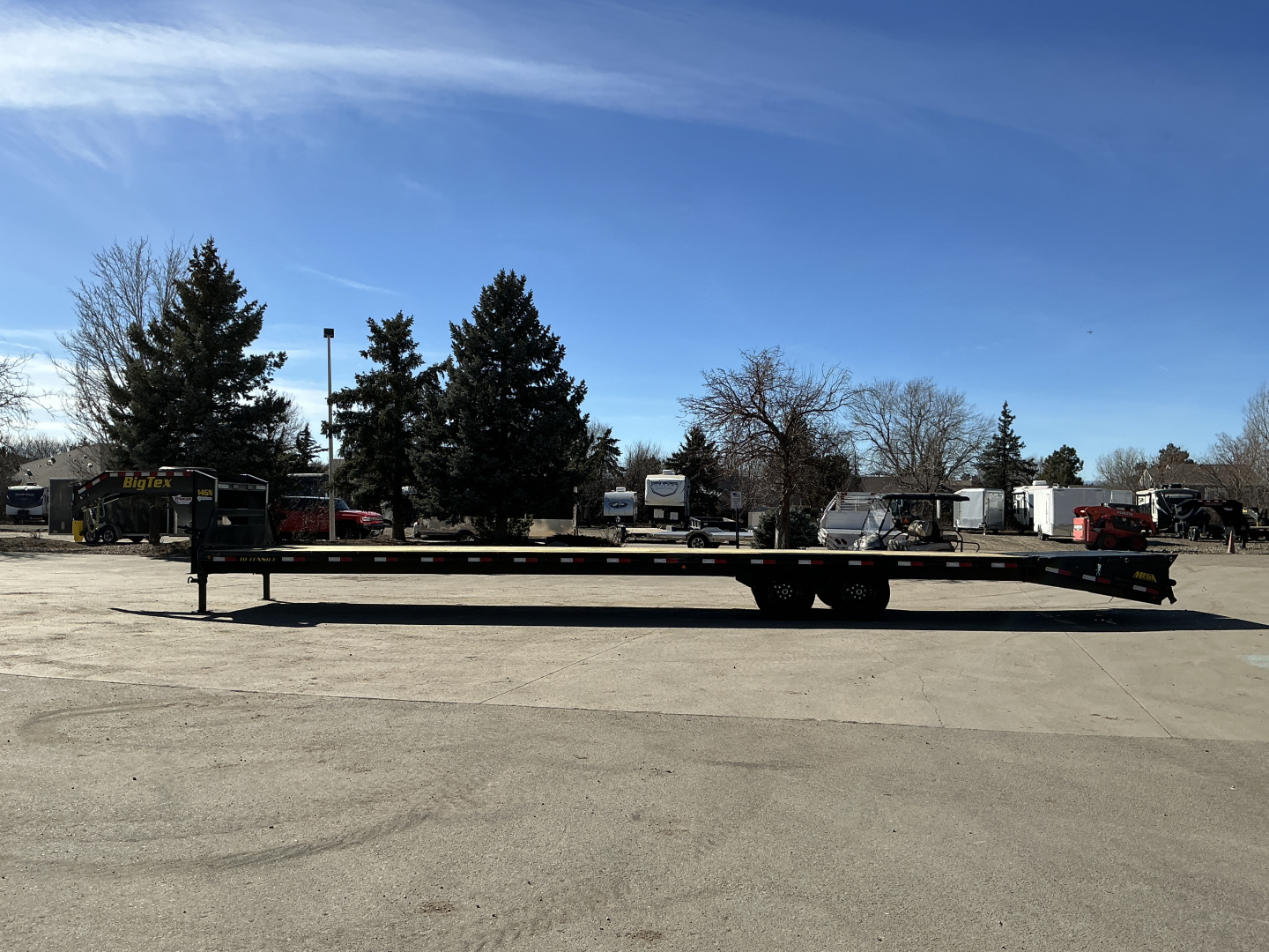 New 2026 Big Tex Trailers 14GN-40D5A-MRBK Flatbed Trailer