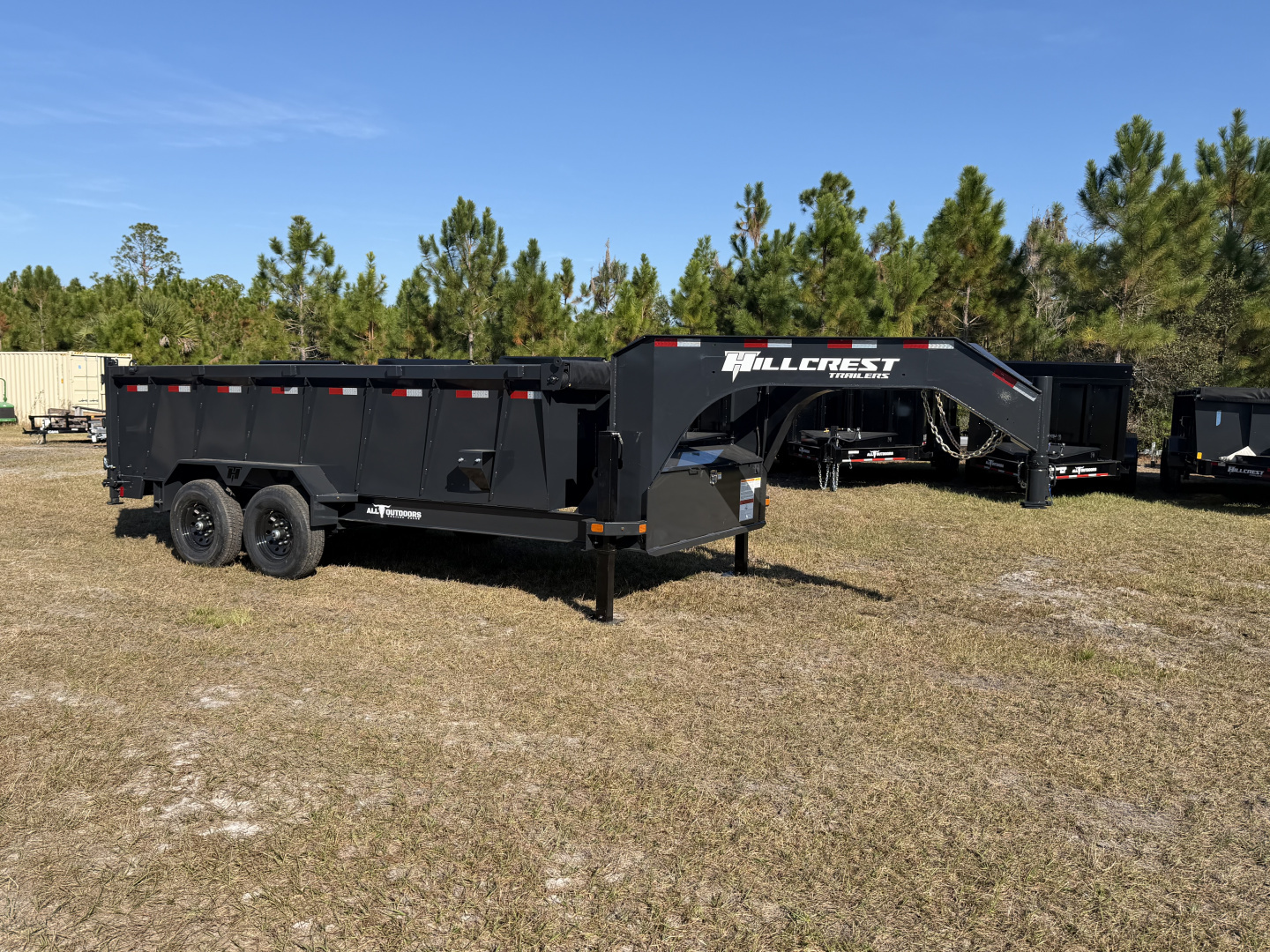 New 2026 Hillcrest Trailers 15.9K 7X16 Gooseneck Dump Trailer