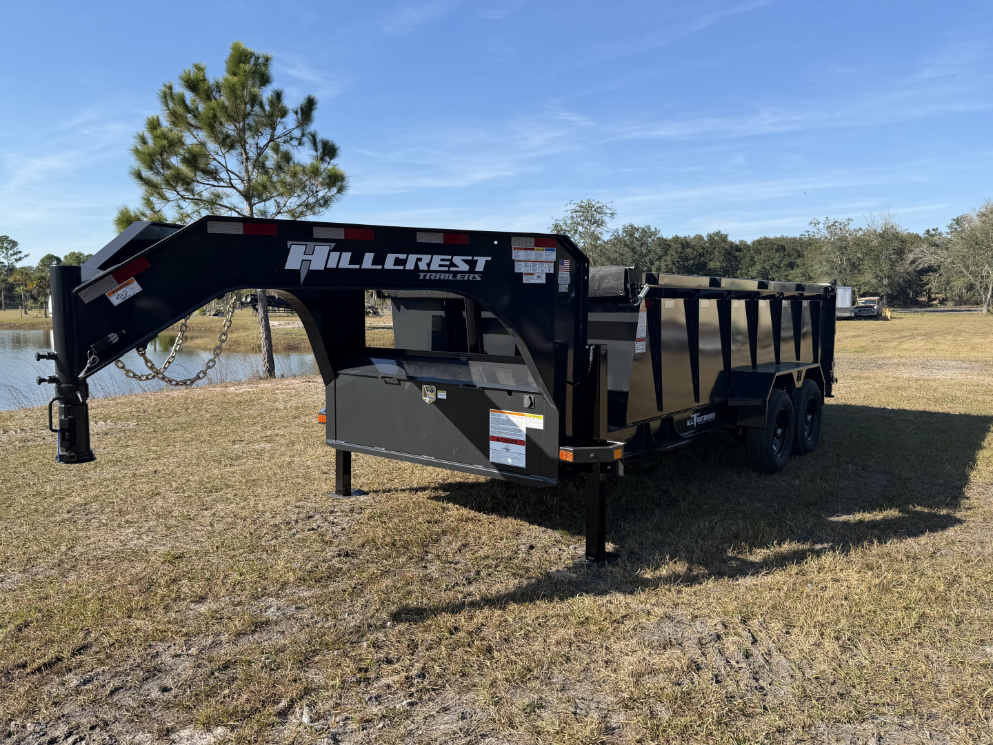 New 2026 Hillcrest Trailers 15.9K 7X16 Gooseneck Dump Trailer