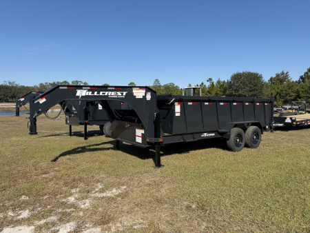 New 2026 Hillcrest Trailers 15.9K 7X16 Gooseneck Dump Trailer