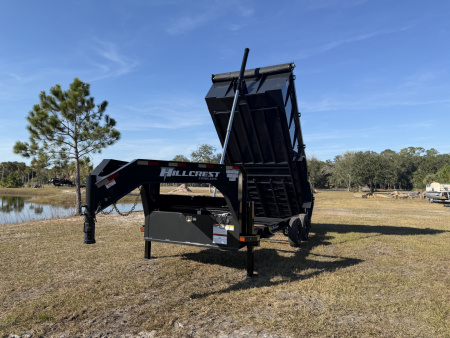 New 2026 Hillcrest Trailers 15.9K 7X16 Gooseneck Dump Trailer