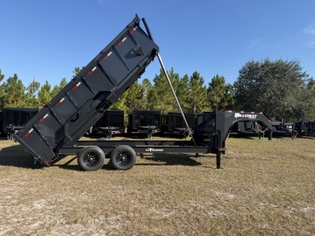 New 2026 Hillcrest Trailers 15.9K 7X16 Gooseneck Dump Trailer
