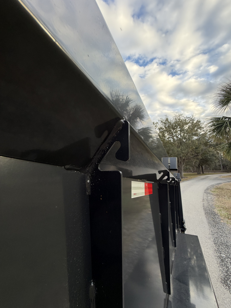 New 2025 Hillcrest Trailers 14K 7X16X40" Sides Dump Trailer w/Hydraulic Jack