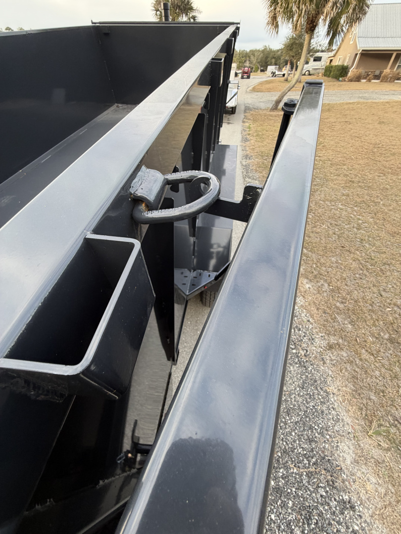 New 2025 Hillcrest Trailers 14K 7X16X40" Sides Dump Trailer w/Hydraulic Jack