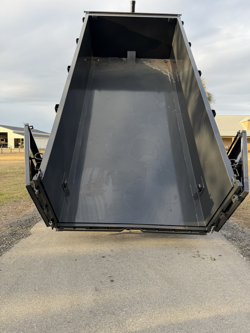 New 2025 Hillcrest Trailers 14K 7X16X40" Sides Dump Trailer w/Hydraulic Jack
