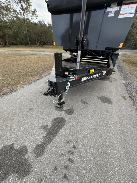 New 2025 Hillcrest Trailers 14K 7X16X40" Sides Dump Trailer w/Hydraulic Jack