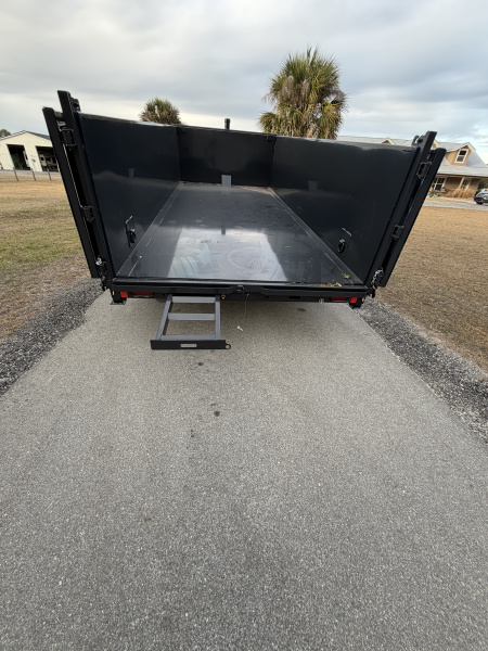 New 2025 Hillcrest Trailers 14K 7X16X40" Sides Dump Trailer w/Hydraulic Jack