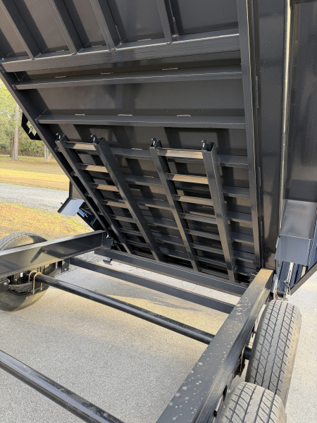 New 2025 Hillcrest Trailers 14K 7X16X40" Sides Dump Trailer w/Hydraulic Jack