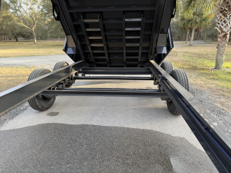 New 2025 Hillcrest Trailers 14K 7X16X40" Sides Dump Trailer w/Hydraulic Jack