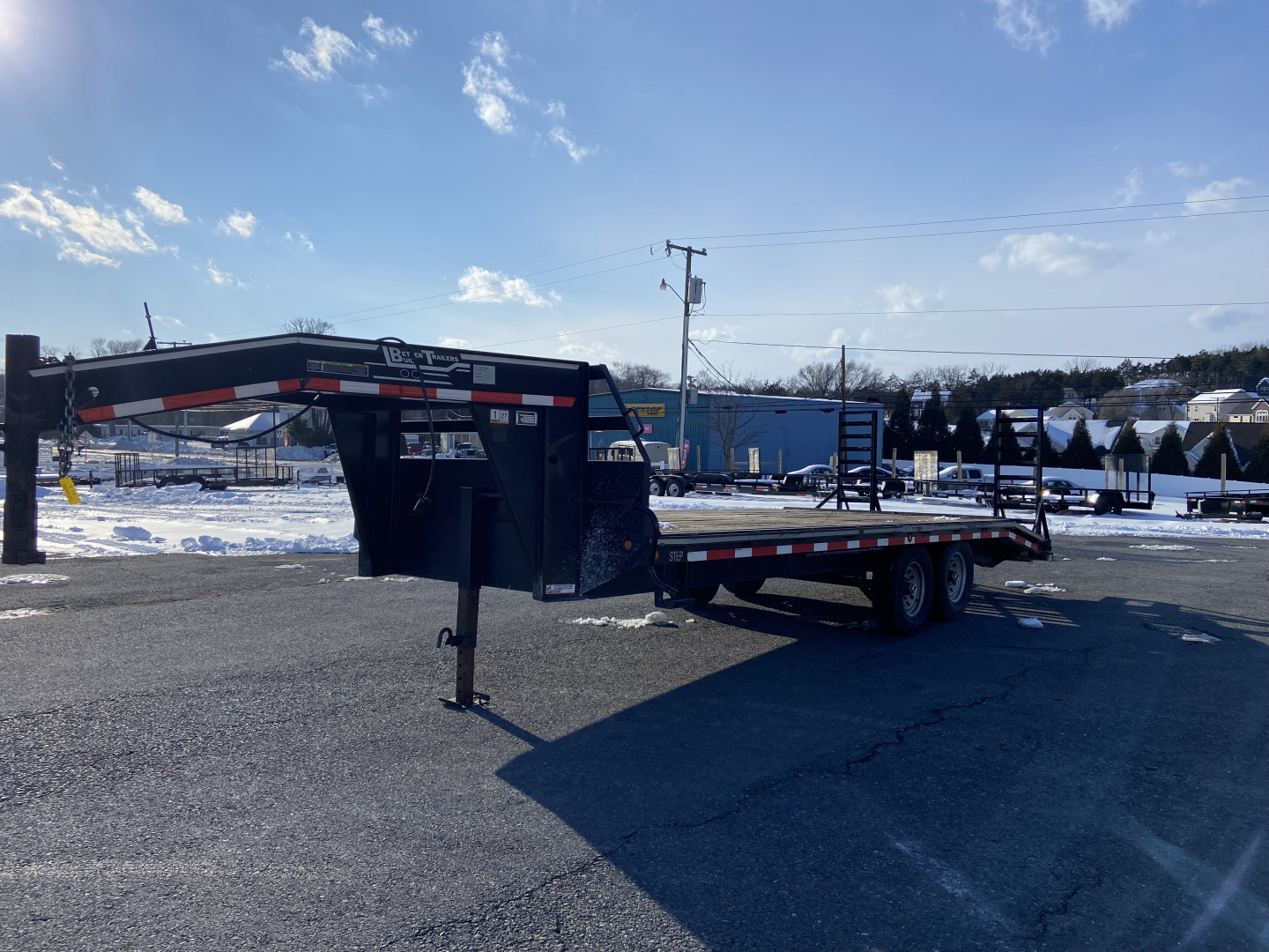 Used 2005 Better Built 102"X18+4 Deckover Gooseneck Equipment Trailer