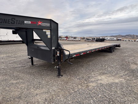 Used 2023 LoneStar Trailer 40' GN FLATBED (14k GVW)