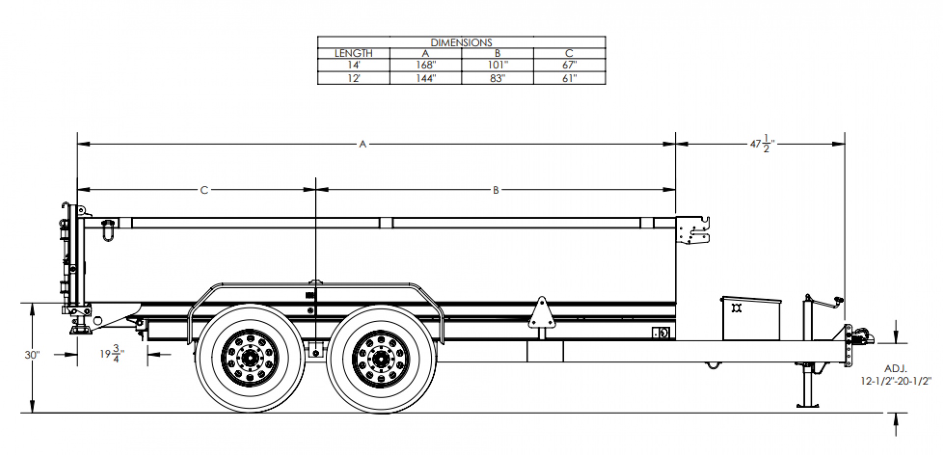 New 2026 Big Tex Trailers 14' 14LX Dump Trailer