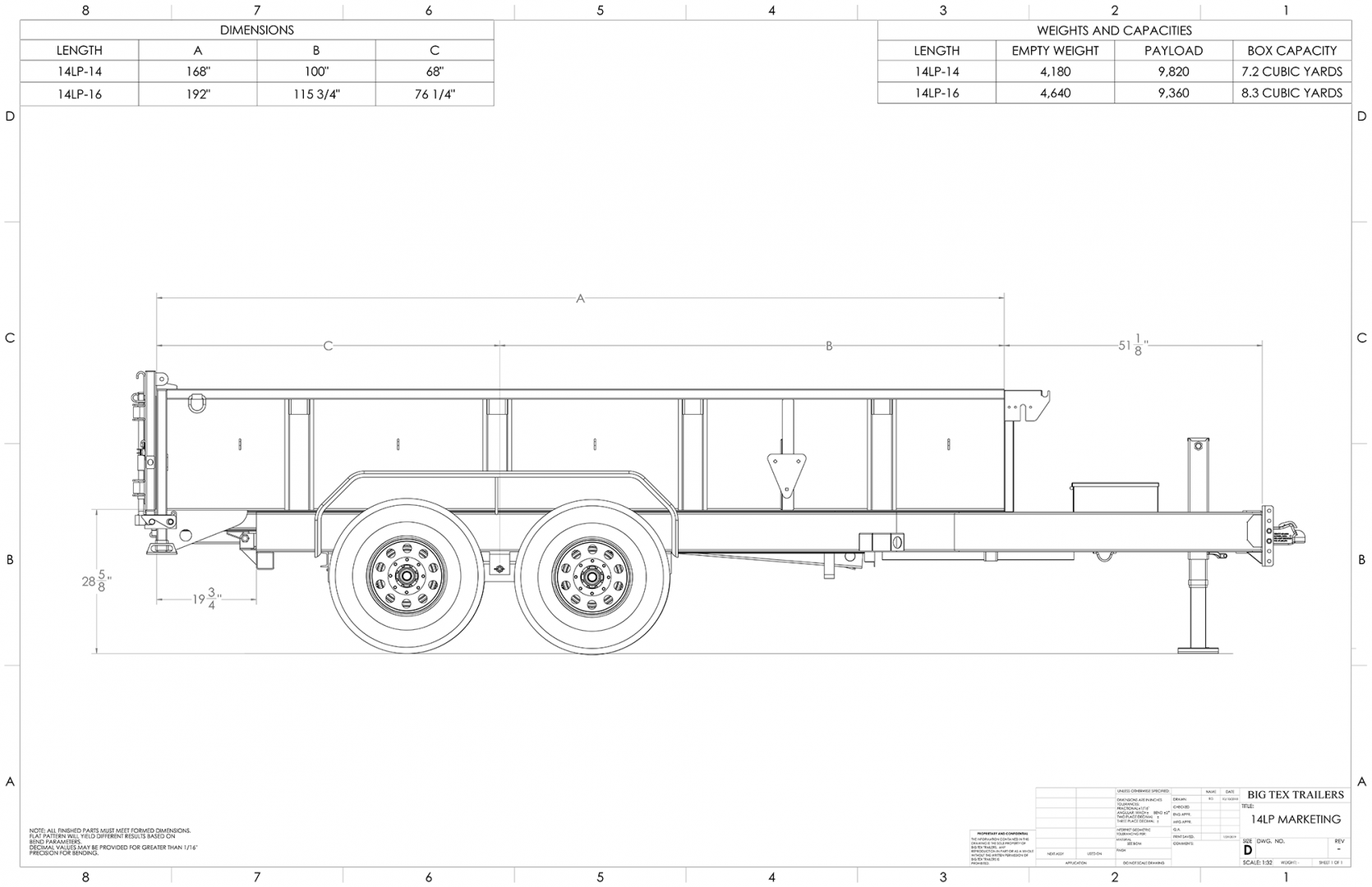 New 2026 Big Tex Trailers 14' 14LP Dump Trailer