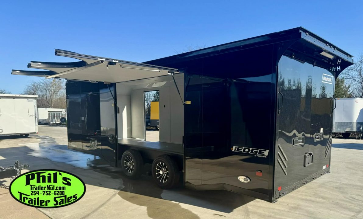 New Haulmark 8.5X24 RACE TRAILER FULL ESCAPE DOOR WITH REMOVABLE FENDER TORSION SPREAD AXLES Car / Racing Trailer ENCLOSED CAR HAULER