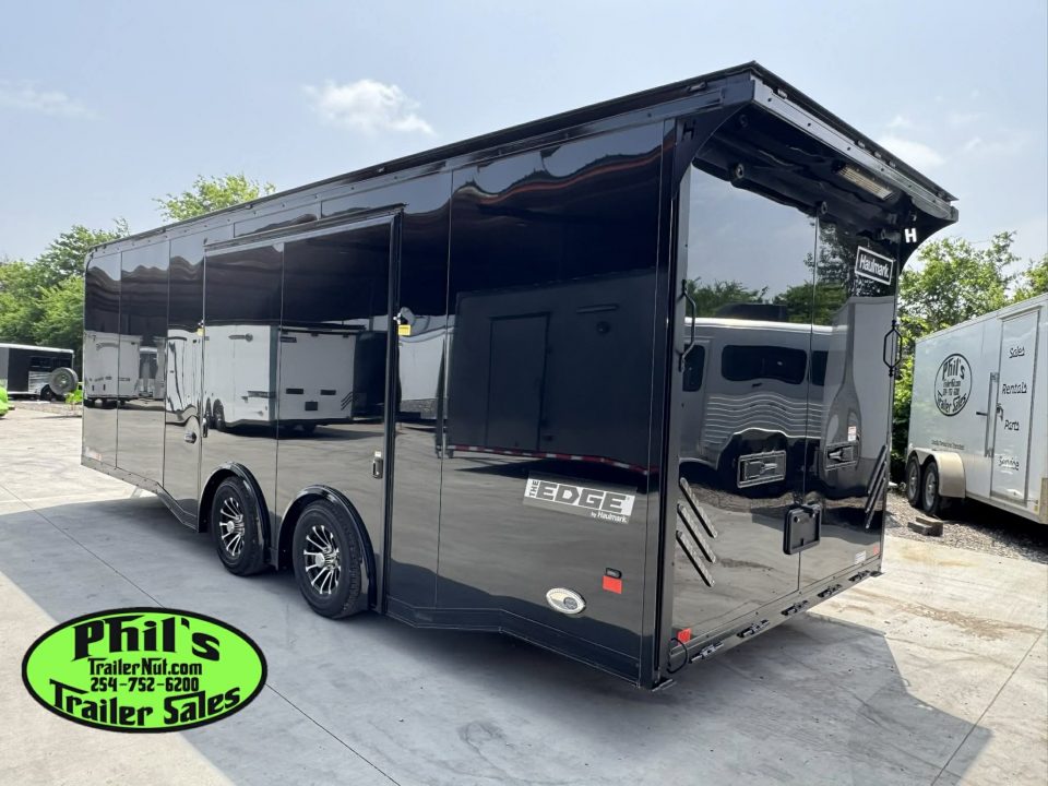 New Haulmark 8.5X24 RACE TRAILER FULL ESCAPE DOOR WITH REMOVABLE FENDER TORSION SPREAD AXLES Car / Racing Trailer ENCLOSED CAR HAULER