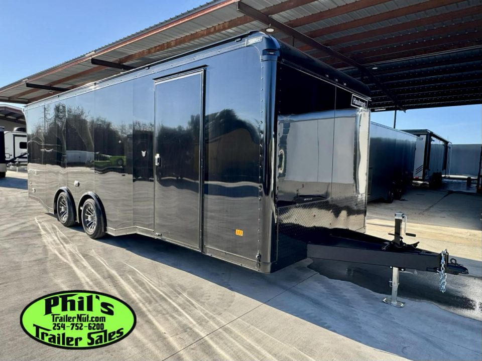New Haulmark 8.5X24 RACE TRAILER FULL ESCAPE DOOR WITH REMOVABLE FENDER TORSION SPREAD AXLES Car / Racing Trailer ENCLOSED CAR HAULER