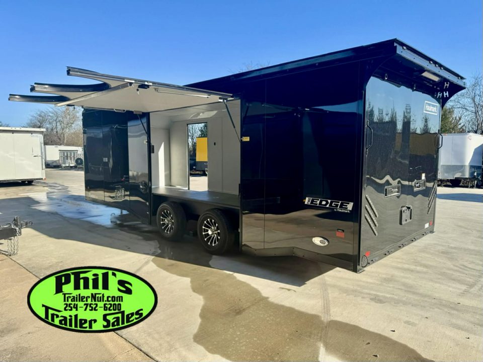 New Haulmark 8.5X24 RACE TRAILER FULL ESCAPE DOOR WITH REMOVABLE FENDER TORSION SPREAD AXLES Car / Racing Trailer ENCLOSED CAR HAULER