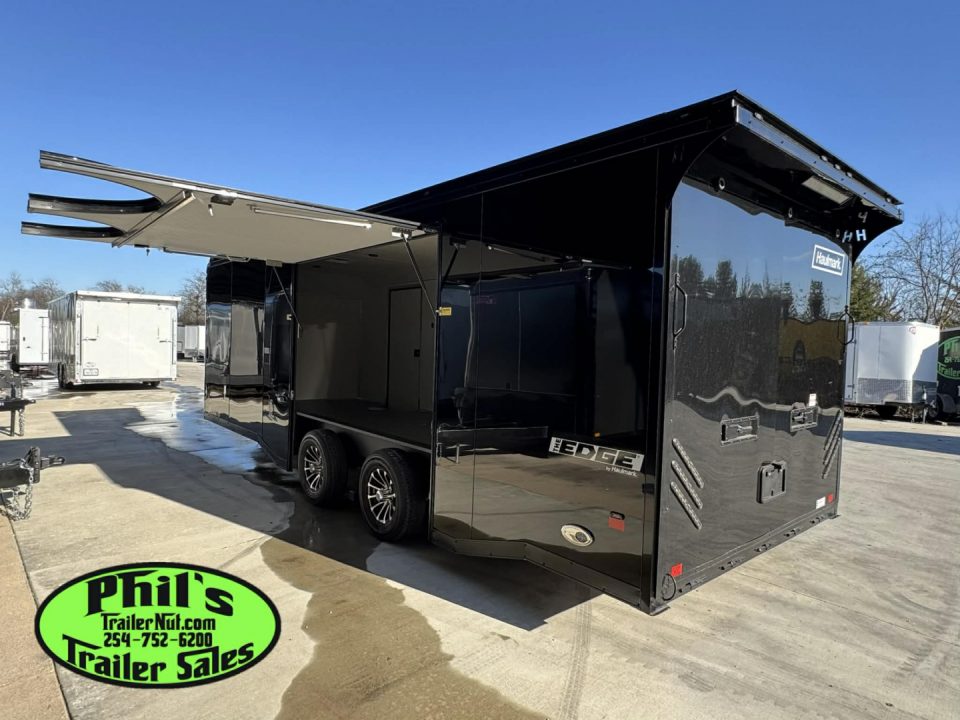 New Haulmark 8.5X24 RACE TRAILER FULL ESCAPE DOOR WITH REMOVABLE FENDER TORSION SPREAD AXLES Car / Racing Trailer ENCLOSED CAR HAULER