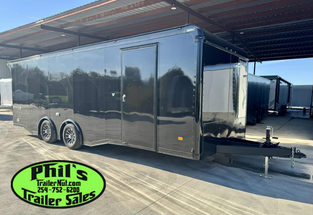 New Haulmark 8.5X24 RACE TRAILER FULL ESCAPE DOOR WITH REMOVABLE FENDER TORSION SPREAD AXLES Car / Racing Trailer ENCLOSED CAR HAULER